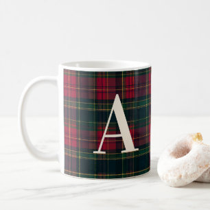 Tartan Plaid Personalised Christmas Family Mug