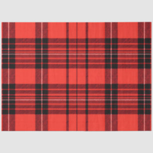 Tartan Plaid Red Traditional Modern Collection Tissue Paper