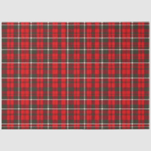 Tartan Plaid Red Traditional Popular Collection Tissue Paper