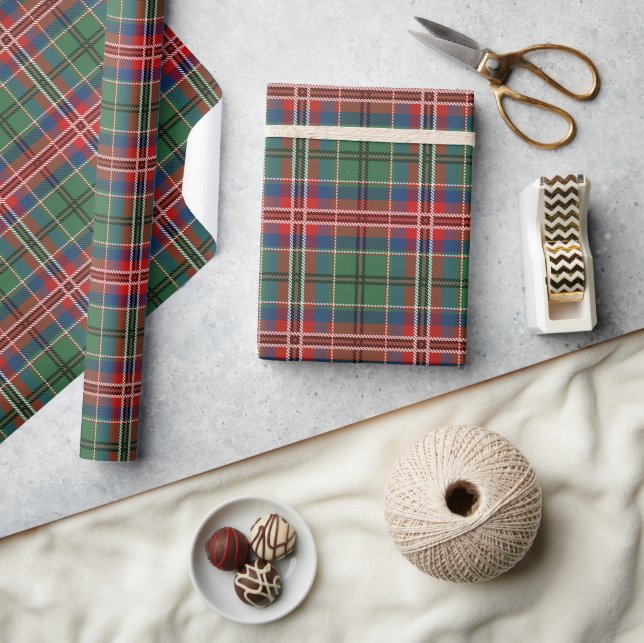 Tartan Plaid Rustic Clan MacCulloch Holidays Wrapping Paper (Crafts)