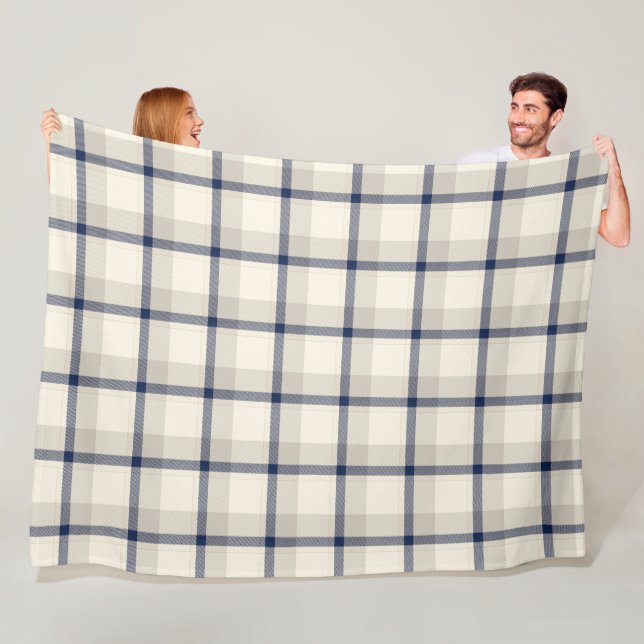 Tartan Plaid - Scottish Seamless Pattern 1 Fleece Blanket (In Situ)