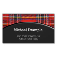 Tartan plaids pattern royal red fabric