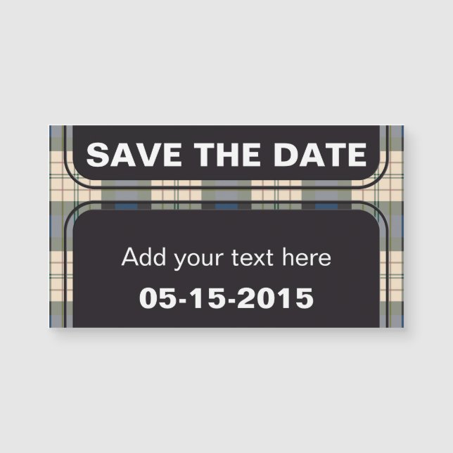 Tartan plaids pattern - traditional blue beige (Front)