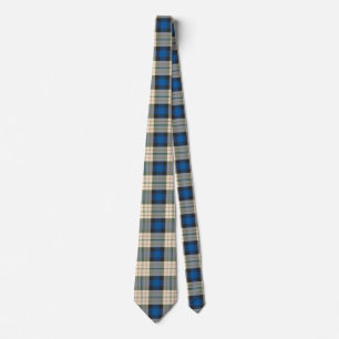 Tartan plaids pattern - traditional blue beige tie