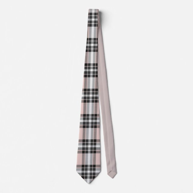 Tartan print tie (Front)