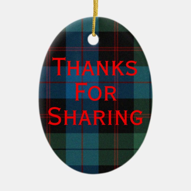 Tartan Program Ornament (Front)