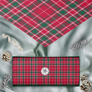 Tartan - Red Green and White Tissue Paper