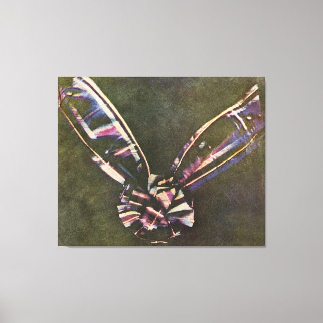 Tartan Ribbon First Known Colour Photograph Canvas Print (Front)