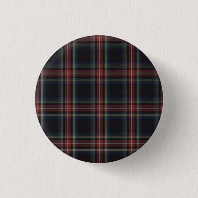 Tartan Round Button (Front)