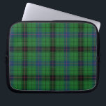 Tartan Rustic Davidson Plaid Blue Green Laptop Sleeve<br><div class="desc">Clan Davidson tartan green black chequered design laptop sleeve for anyone who loves classic and elegant cover that's great to give your laptop somewhere comfy to lay down and reduce scratches. Celebrate all things Scottish tradition with this cool Clan Davidson tartan print laptop sleeve. TIP: Great to pair with our...</div>