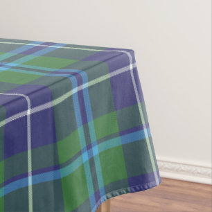 Tartan Rustic Plaid Clan Douglas Chequered Tablecloth