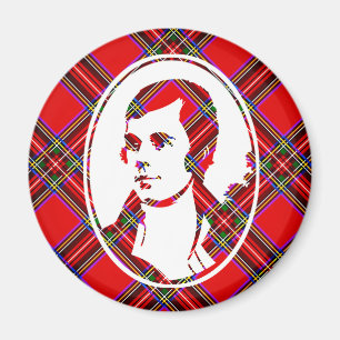 Tartan Scotland's Bard Robbie Burns Magnet