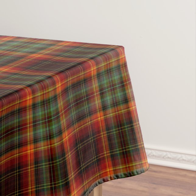 Tartan, Scottish Plaid Christmas Tablecloth (In Situ)