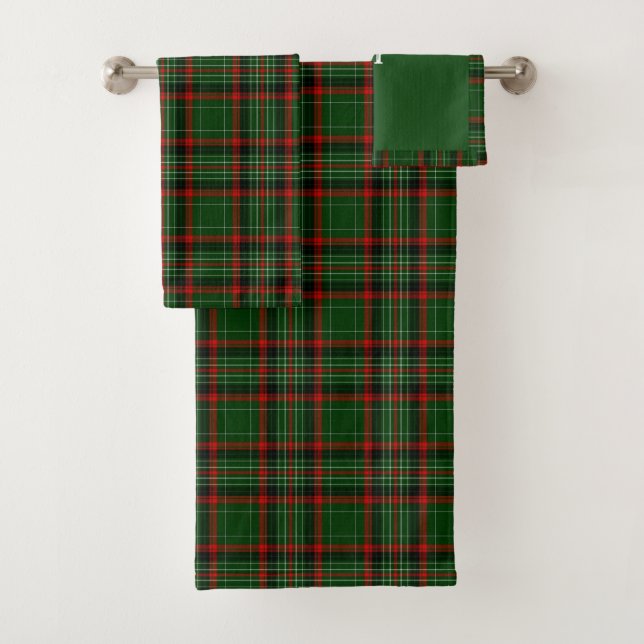 Tartan, Scottish Plaid Pattern Bath Towel Set (Insitu)