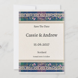 Tartan Thistle Wedding Save The Date