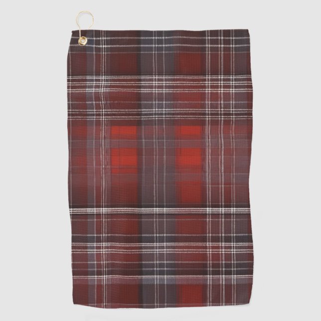 Tartan, Timeless Check Pattern Golf Towel (Front)