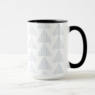 Tartan Triangles Blue Mug
