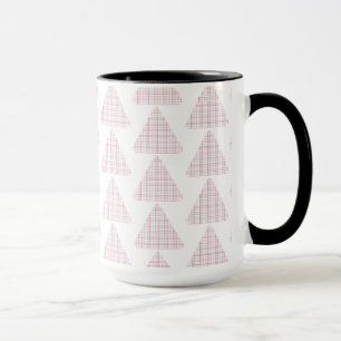 Tartan Triangles Pink Mug