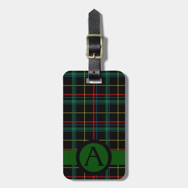 Tartan Twist Luggage Tag (Front Vertical)