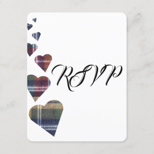 Tartan Wedding RSVP Card