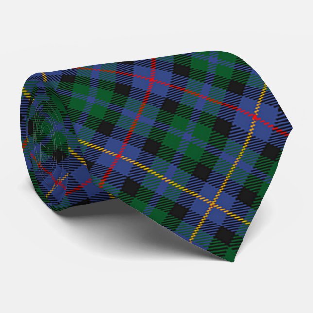 Tartan with (or without) your Initial Tie (Rolled)