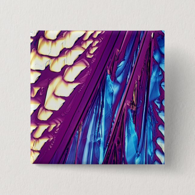 Tartaric Acid Crystals 15 Cm Square Badge (Front)