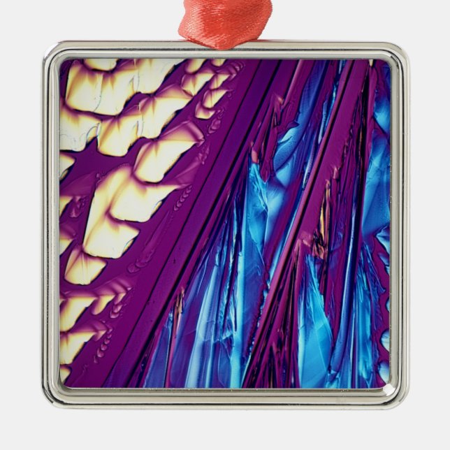 Tartaric Acid Crystals Metal Tree Decoration (Front)