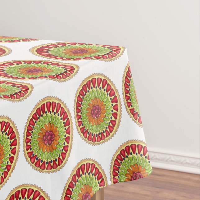 Tarte aux Fruits Fruit Tart Pie French Pastry  Tablecloth (In Situ)