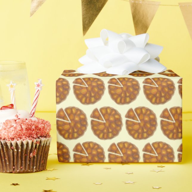 Tarte Tatin French Apple Fruit Tart Pie Pastry Wrapping Paper (Birthday Party)