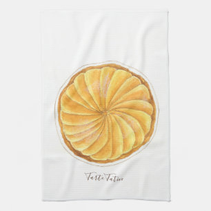 Tarte Tatin watercolor Tea Towel