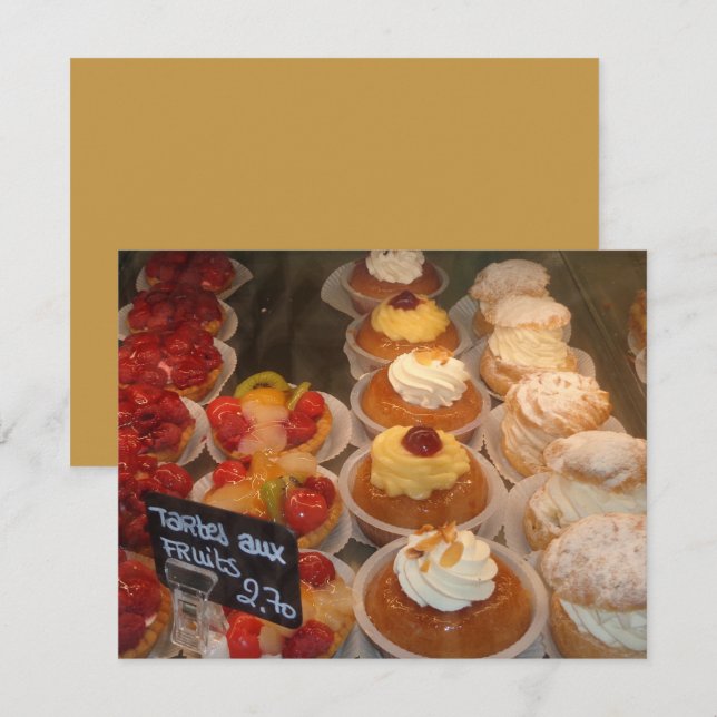 Tartes aux fruits  -  French Pastry (Front/Back)