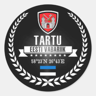 Tartu Classic Round Sticker