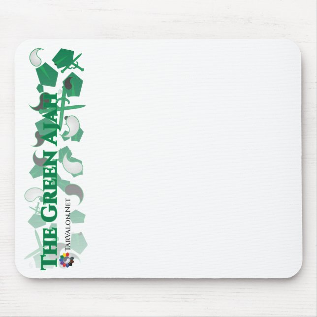 TarValon.Net Green Scattered Pennants Mousepad (Front)