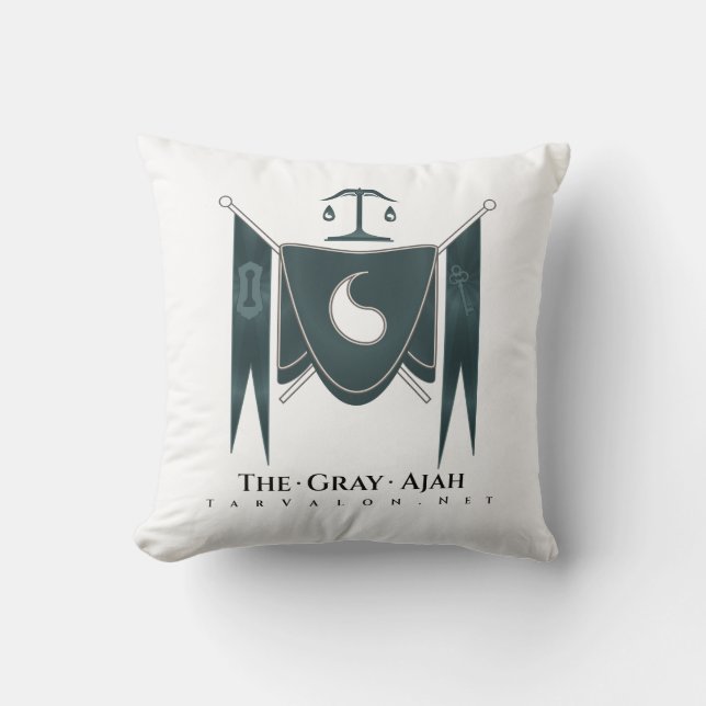 TarValon.Net Grey Banner Regalia Pillow (Front)