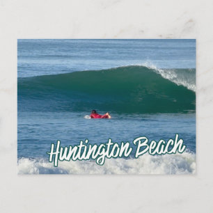 Tarzan The SurfMan Huntington Beach Surfing Postcard