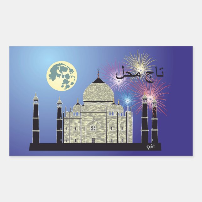 Tasch Mahal India Sticker 3 (Front)