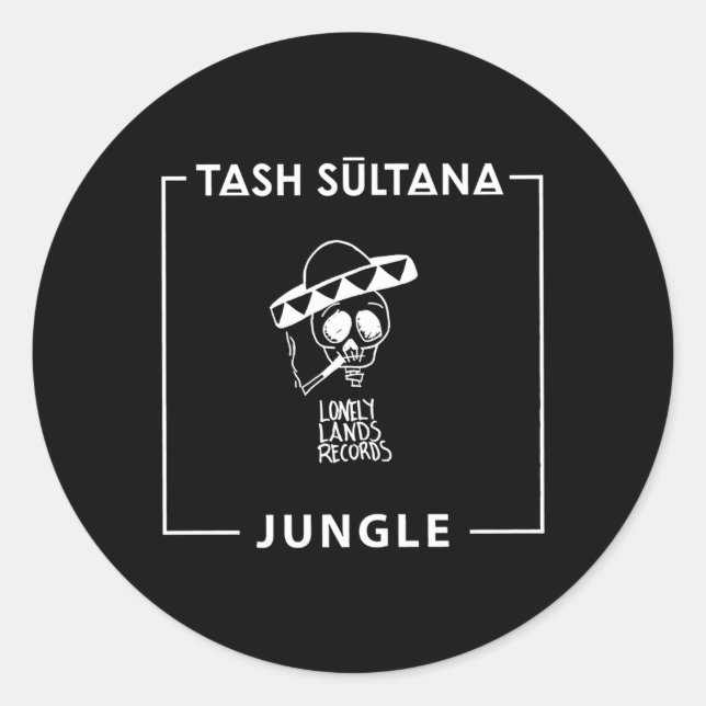 Tash Sultana Jungle Song Lonely Lands Records Classic Round Sticker (Front)