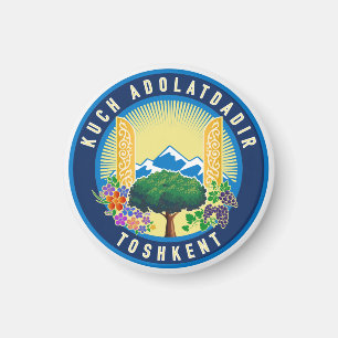 Tashkent city seal, Uzbekistan Magnet