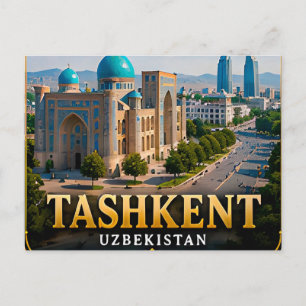Tashkent Timeless Architecture and Modern Uzbekist Postcard