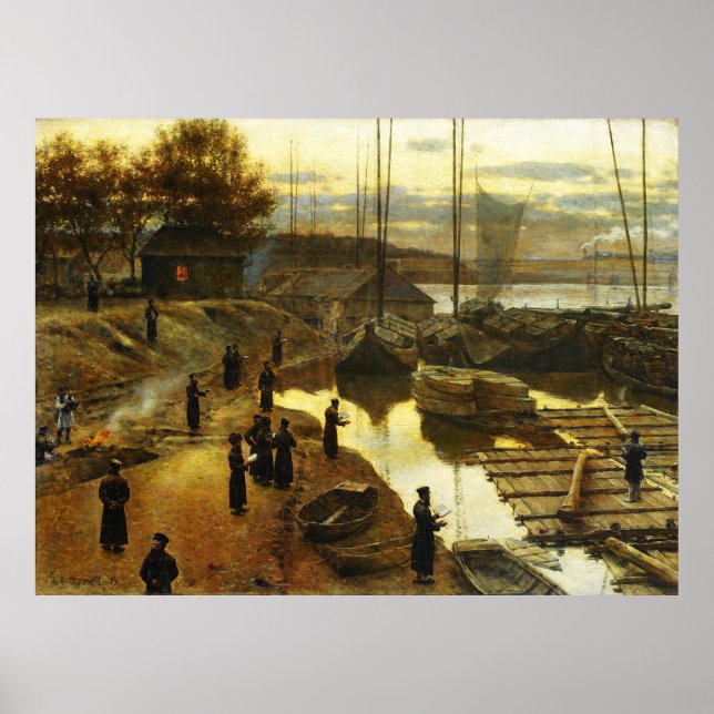 Tashlikh - Painting by Alexander Gierymski - 1884 Poster (Front)