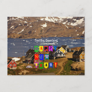 Tasiilaq, Greenland - Happy New Year Postcard