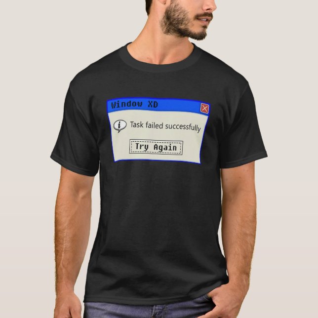 Task Failed Successfully - Nerdy Vintage Programmi T-Shirt (Front)