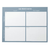 Task Priority and planner Matrix (blue)