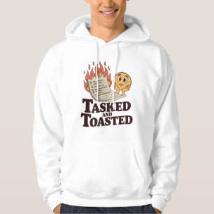 Tasked and Toasted Productivity Meltdown Mood Hoodie
