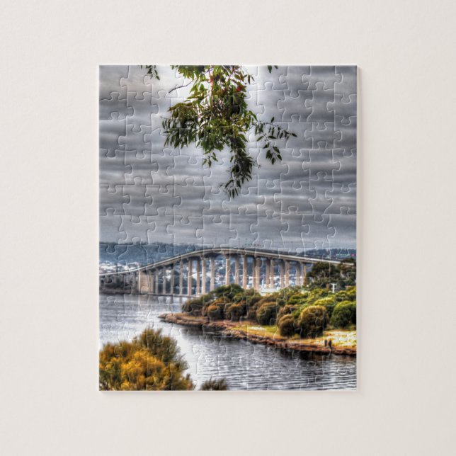 TASMAN BRIDGE HOBART TASMANIA AUSTRALIA JIGSAW PUZZLE (Vertical)