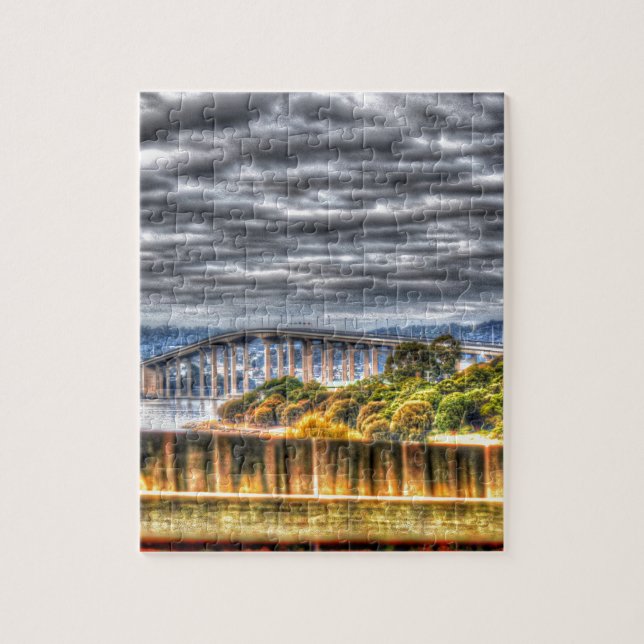 TASMAN BRIDGE HOBART TASMANIA AUSTRALIA JIGSAW PUZZLE (Vertical)