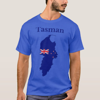 Tasman District Map New Zealand T-Shirt