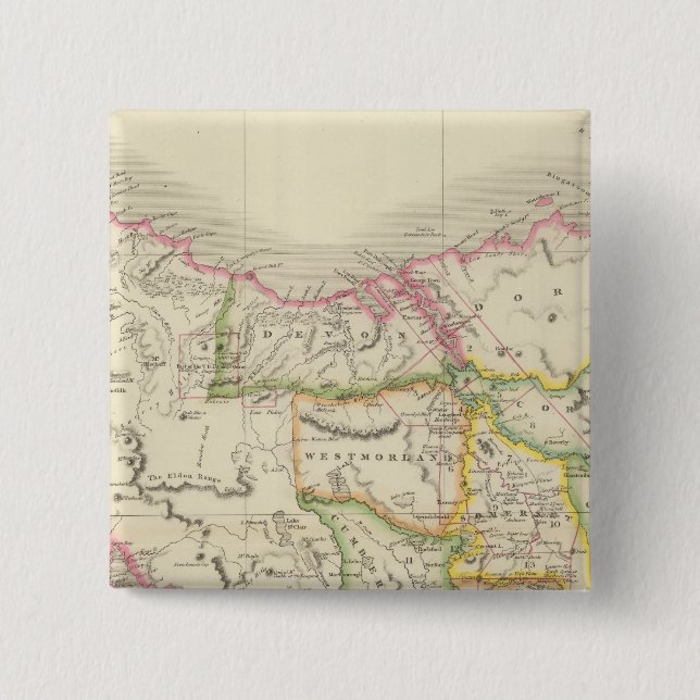 Tasmania 15 Cm Square Badge (Front)