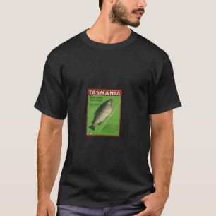Tasmania Anglers Vintage Travel Artwork by Daniel T-Shirt