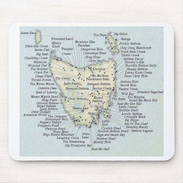 Tasmania, Australia Mouse Mat (Front)
